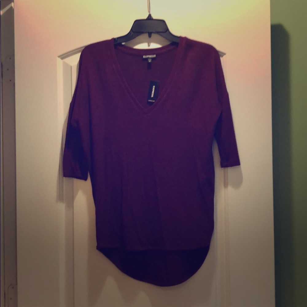 Burgundy sweater